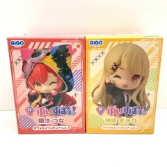 【中古品】GiGO ぶいすぽ デフォルメ 猫汰つな 神成きゅぴ フィギュア 2種 セット【054-260405-mo-05-fur】