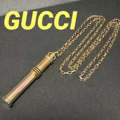 グッチ　GUCCI　ネックレス　パフュームボトル　アトマイザー　シェリーライン　香水　ボトル　オールドグッチ　GP　ゴールド　グリーン　レッド　箱