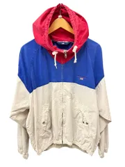 POLO SPORT (ポロスポーツラルフローレン) コットンパーカーブルゾン M ホワイト×ブルー×レッド メンズ/199