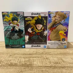08w16215 僕のヒーローアカデミア（ヒロアカ）プライズフィギュア3体セット MAXIMATIC IZUKU MIDORIYA II/Grandista緑谷出久（デク）/GLITTER&GLAMOURS（グリッター＆グラマラス）トガヒミコ【中古品】