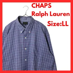 【美品】古着　チャップス　ラルフローレン　ボタンダウンシャツ　メンズ　LL
