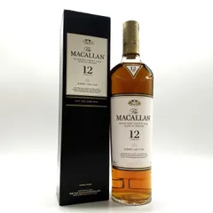 ▼The MACALLAN マッカラン 12年 シェリーオークカスク 700ml 40% シングルモルト スコッチ ウイスキー 箱付 古酒 ▼L000999