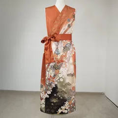 バンクー様 専用 振袖ドレス ２枚ノースリーブ 着物リメイクワンピース 黒② と 巻きドレス