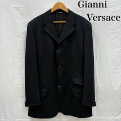 2XL・メデューサボタン】VERSACE 紺ブレ ヴェルサーチ ダブル 美品