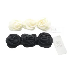 アクシーズファム axes femme ローズモチーフベルト 2点セット 白 ホワイト 黒