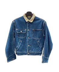 ラルフローレン RalphLauren ポロ POLO 襟コーデュロイ デニムジャケット Gジャン DENIM JACKET ライトジャケット 革パッチ INDIGO インディゴ BLUE 青 ジャケット ロゴ ブルー Sサイズ 104LT-432