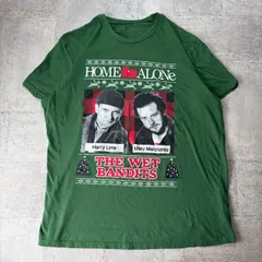 O-1140 ムービー Home Alone The Wet Bandits ホームアローン グラフィックプリントTシャツ サイズXLのサムネイル