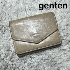 genten ゲンテン 三つ折り財布 コンパクトウォレット 本革 レザーのサムネイル