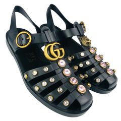 美品 GUCCI グッチ サンダル GG ミュール ヒール 24cm Y2K 黒 - メルカリ