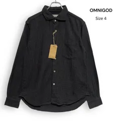 M26125/ 新品 OMNIGOD オムニゴッド コットン チェック 長袖 シャツ サイズ4のサムネイル