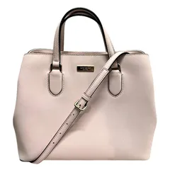 kate spade ケイトスペード エヴァンジル ローレルウェイ WKRU3930 ピンク サフィアーノレザー 2WAYバッグ レディース 【中古】 22603K361