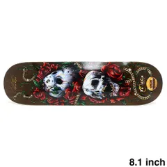 DGK DECK ディージーケー デッキ CHAZ ORTIZ LOS MUERTOS BROWN STAIN 8.1　スケートボード スケボーのサムネイル