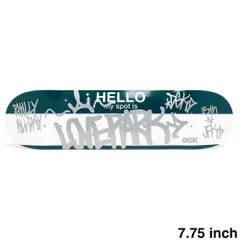 DGK DECK ディージーケー デッキ TEAM HELLO MY SPOT IS LOVE PARK 7.75　スケートボード スケボーのサムネイル