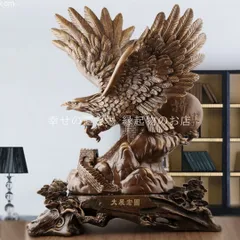鷹 タカ 置物 オブジェ アンティーク調 彫刻 風水グッズ 財運 金運 開運 運気アップ 瞑想 禅 幸運 開運 浄化 幸運 開運 厄除け スピリチュアル リビング インテリア
