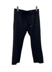 ディオール Dior オム HOMME 06AW エディ期 タック テーパード パンツ TUCK TAPERED PANTS ウール WOOL 毛 イタリア製 BLACK 黒 SIZE44 スラックス ブラック 104LB-86のサムネイル