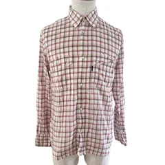 Paul Smith Jeans チェック柄シャツ 薄手 M 長袖 ピンク系 コットン