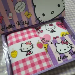 2009 年 レトロ ハロー キティ タオル 3p セット 箱 サンリオ 日本