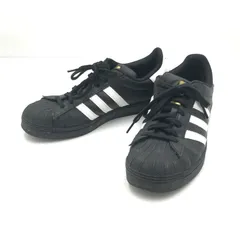 【中古品】adidas アディダス SUPERSTAR CORE BLACK FOOTWEAR WHITE EG4959 スーパースター スニーカー 靴 【161-260405-rt-04-tag】