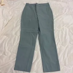 IEDIT イディット テーパードパンツ L ウエストゴム きれいめ グリーン系 ストレッチのサムネイル
