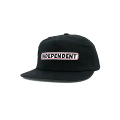 INDEPENDENT CAP インディペンデント キャップ BAR LOGO SNAPBACK BLACKのサムネイル