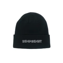 INDEPENDENT KNITCAP インディペンデント ニットキャップ GROUND WORK BEANIE BLACKのサムネイル
