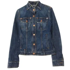 Dolce & Gabbana ドルチェアンドガッバーナ ドルガバ スタンドカラー デニム ジャケット Gジャン 40/M 青 レディース 【中古】のサムネイル
