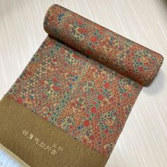 M33-13 新品保管品 正絹 有松鳴海絞り 着尺反物 絞りローケツ染 唄絞り