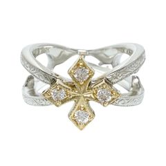 ローリーロドキン　メッシュリング　18k 925 ローリーロドキン 定価41万円 18K WG クロス リング - メルカリ