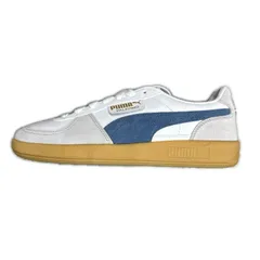 参考上代13200円 未使用 PUMA PALERMO LTH パレルモレザー スニーカー シューズ プーマ 396464-15 ホワイト×ブルー US8 26cm （7216M）