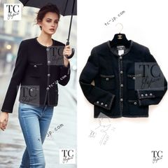シャネル トップス ブラウス ジャケット CHANEL ホワイト アイボリー