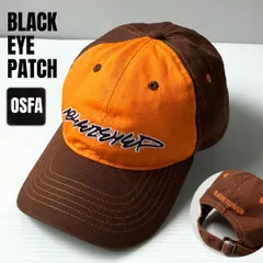 ブラックアイパッチ BLACK EYE PATCH★刺繍ロゴ★バイカラーキャップ★ブラウンxオレンジ★クロスストラップ★OSFA    #2604A015のサムネイル