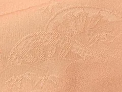 平和屋着物■上質な色無地　雲取り片輪車地紋　洗柿色　正絹　逸品　CABE3524ev