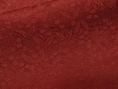 平和屋着物■上質な色無地　木の実枝葉文　茜色　正絹　逸品　CABE3600ev