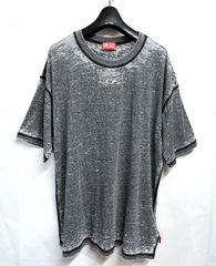 DIESEL ディーゼル シルバーロゴ メランジ tee - メルカリ