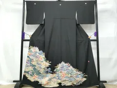 平和屋着物■豪華黒留袖　友禅　作家物　御所解文　　正絹　逸品　CABE6322fb