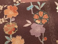 平和屋着物■小紋　枝垂れ花文　暈し染め　金彩　洗える着物　CABE6340fb