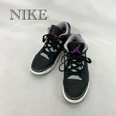 NIKE AIR JORDAN 3 RETRO COURT PURPLE CT8532-050 ハイカット スニーカー 27.5cm ブラック×パープル  メンズ 靴 _201068