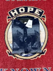 RRL(ダブルアールエル) ダブルニット ジャカード オーバーサイズシャツ