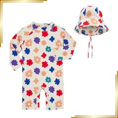 YOLI & OTIS 長袖 ワンピース水着 7Y ラッシュガード キッズ 子供 