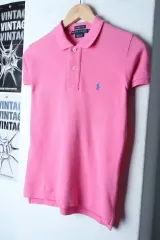W(S-M) ポロラルフローレン 半袖 KRA Tシャツ 汚れあり ピンク-18029