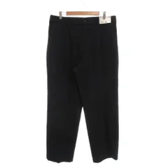 ユニクロ UNIQLO タグ付き 23AW タック ワイド パンツ スラックス XL 紺 ネイビー /MG