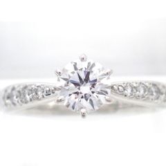 Pt900 ポンテヴェキオ ダイヤモンド 0.525ct 0.43ct リング - メルカリ