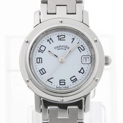 307 稼動 HERMES 時計 箱付き キャリック CA1.210 ホワイト - メルカリ