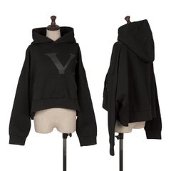 極美品】ヴァレンティノ Vロゴ スパンコール クロップド パーカー 黒 S 
