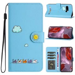 【新品】 CASAFUNY Google Pixel 9a ケース 手帳型 人気 ピクセル9a ケース 手帳型 本革 PUレザー カバー pixel9a ケース お洒落 携帯カバー googleピクセル9a ケース 可愛い猫柄 携帯ケース グーグルピクセル 1