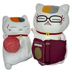 BANPRESTO 2点 まとめ売り 夏目友人帳 ニャンコ先生 めちゃでかぬいぐるみ 一番くじ  ぬいぐるみ