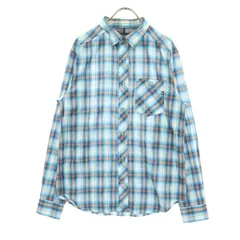 MARMOT マーモット チェック柄 長袖 シャツ M ブルー系 メンズ 古着のサムネイル