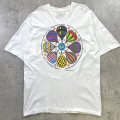90年代 USA製 HOT AIR BALLOON CHAMPIONSHIPS プリントTシャツ メンズXL 古着 90s VINTAGE ヴィンテージ 気球 シングルステッチ 白