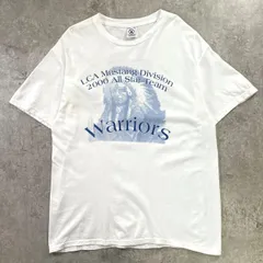 00年代 Warriors ALL STAR TEAM ファニー プリントTシャツ メンズM~L相当 古着 00s Y2K VINTAGE ヴィンテージ バックプリント ジョーク 白色