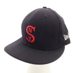 Supreme シュプリーム NEWERA ニューエラ コラボ 59FIFTY キャップ 7 1/2 ネイビー 帽子 メンズ 古着